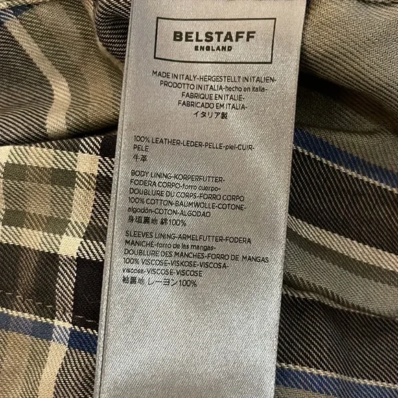 !SOLD! Belstaff Calf Leather Motorcycle Jacket with Removable Protective Armor - Picture 13 of 16